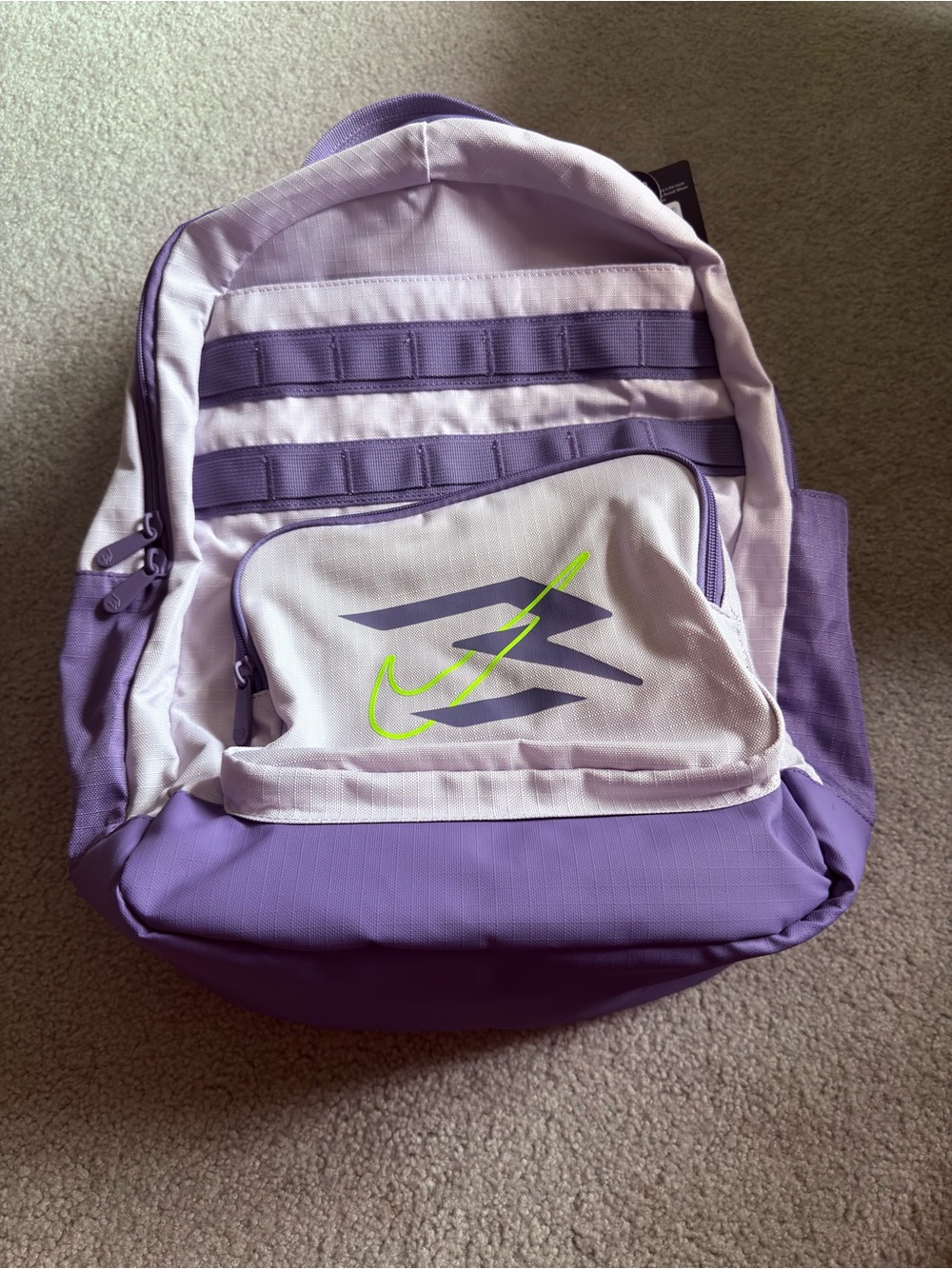 Nike 3 Brand Backpack Barely Grape One Size (30L) (Barely Grape)